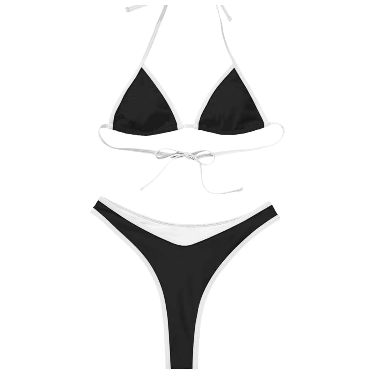 Sexy Outline Push Up Micro Bikini Swimsuit