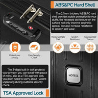 Premium 3-Piece Luggage Set - ABS+PC Hardshell Suitcase with TSA Lock & Matching Travel Bags