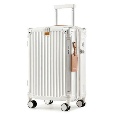 Stylish 20 inch Carry-on Suitcase - Expandable Lightweight Durable, with Cup Holder, TSA Lock, Spinner Wheels