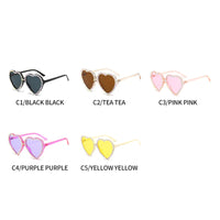 Fun Fashion Statement Vintage Heart Shaped Women's Sunglasses