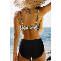Sexy Mesh Hollow Out Top & High Waist Bikini Women's Swimsuit