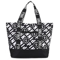 Cute Weekender Bag - Large Capacity Overnight Luggage Bag Zipper Closure Casual Shoulder Tote Bag