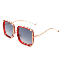 Luxury Punk Classic UV400 Protection Retro Square Sunglasses