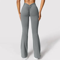 Sexy V-Back High Waist Scrunch Butt Bootcut Sports Yoga Pants