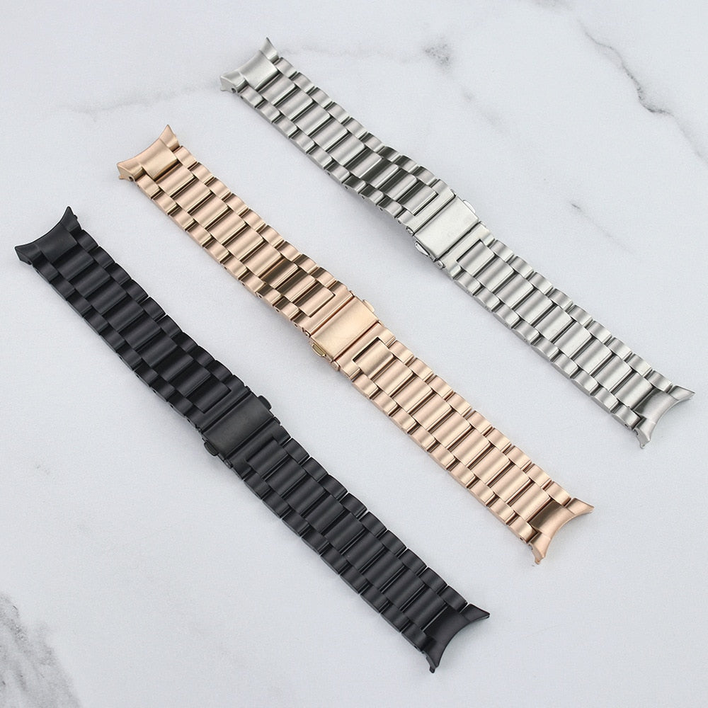 Stainless Steel No Gap Link Wristband For Samsung Galaxy Watch4 classic 46mm/42mm Watch4 44/40mm