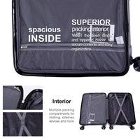 Travelhouse Hardshell Suitcase Sets - Lightweight Suitcase With TSA Lock, 3-Piece Set (20/24/28)