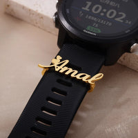 Custom Name Watch Buckle Stainless Steel Loop Charm