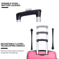 Travelhouse Hardshell Suitcase Sets - Lightweight Suitcase With TSA Lock, 3-Piece Set (20/24/28)