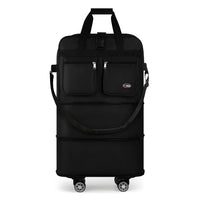 Foldable Expandable Suitcase Bag - Water-resistant Large Capacity Rolling Luggage Bag