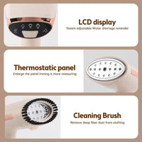 Handheld Travel Steamer for Clothes - 1500W 20s Heatup Fabric Wrinkle Remover Removable Water Tank