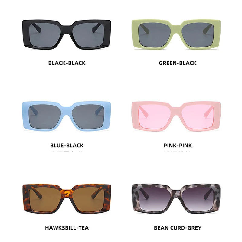 Stylish Small Square Women's Designer Fashion Sunglasses