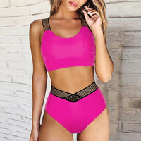 Sexy Full Coverage High Waist Women's Bikini Swimsuit