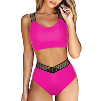 Sexy Full Coverage High Waist Women's Bikini Swimsuit