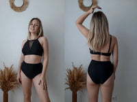Sexy Mesh Hollow Out Top & High Waist Bikini Women's Swimsuit