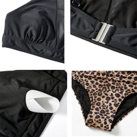 Sexy Mesh Hollow Out Top & High Waist Bikini Women's Swimsuit