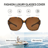 Vintage Fashion Leopard Print UV400 Protection Women's Luxury Sunglasses
