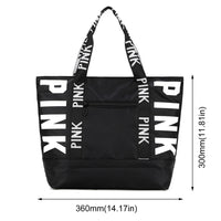 Cute Weekender Bag - Large Capacity Overnight Luggage Bag Zipper Closure Casual Shoulder Tote Bag
