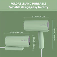 Portable Travel Handheld Garment Steamer for Clothes - Fast Heating Fabric Wrinkles Remover