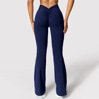 Sexy V-Back High Waist Scrunch Butt Bootcut Sports Yoga Pants