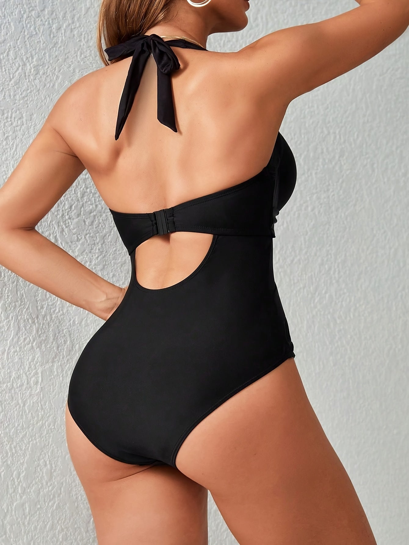 Sexy Mesh Detail, Slimming Design, High Stretch Monokini Swimsuit