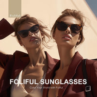 Trendy Vintage Fashion Oversized Cat Eye Polarized UV Protection Women's Sunglasses