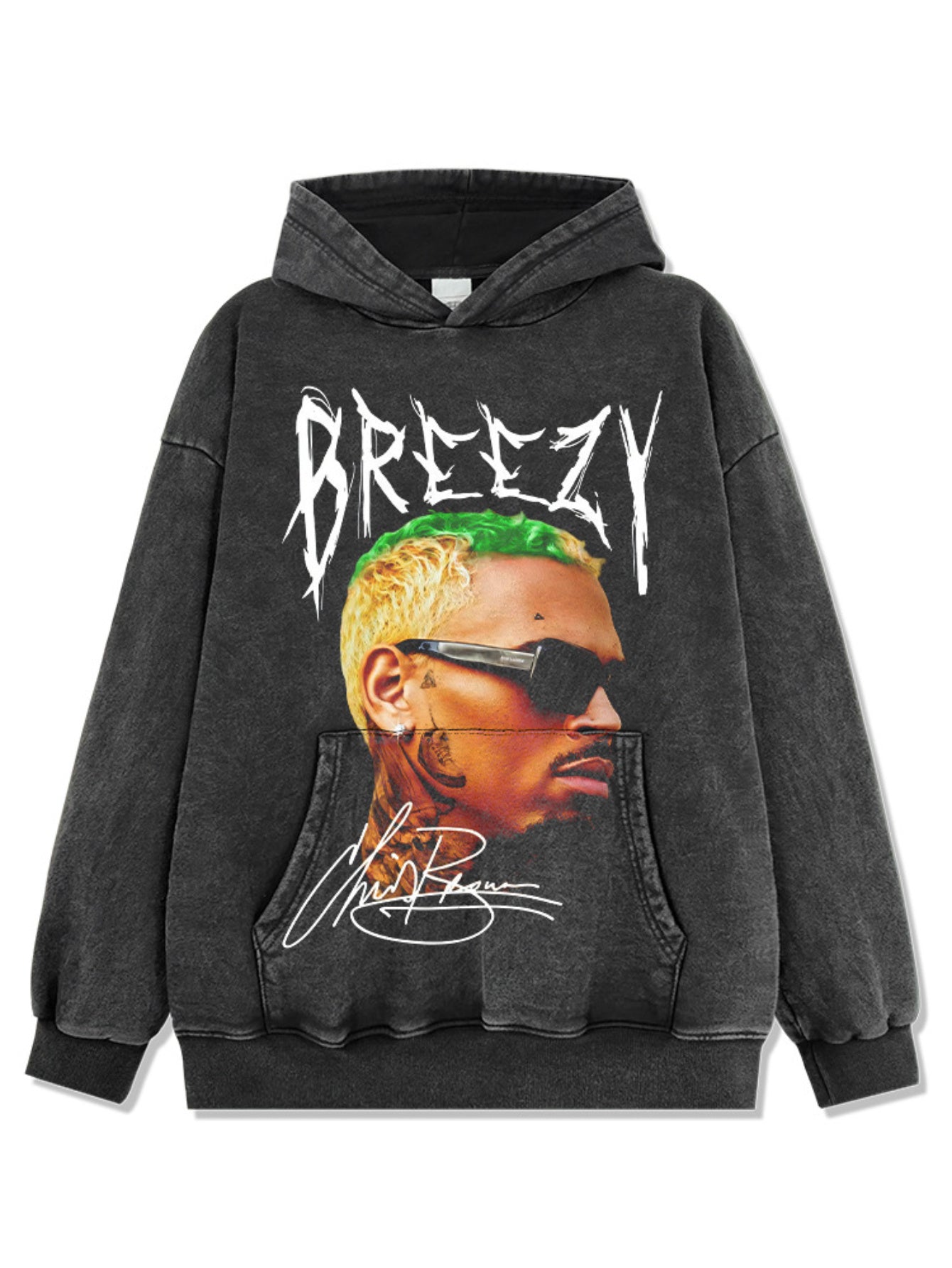 Breezy Pattern Fashionable Loose-Fit Unisex Streetwear Hoodie