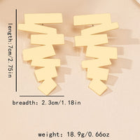 Unique Fashionable Retro Irregular Geometric Shaped Earrings