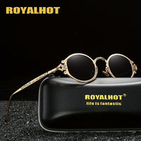 Elegant Retro Steampunk Round Polarized Unisex Sunglasses