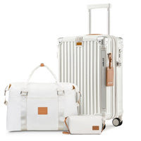 3 & 5 Piece Luxury Light Carry-On, Expandable PP Hard-shell Suitcase with Spinner Wheels, 20" Travel Suitcase with TSA Lock