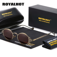 Elegant Retro Steampunk Round Polarized Unisex Sunglasses