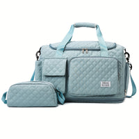 Stylish Weekender Travel Bag - Spacious, Waterproof, Extendable Duffle with Shoe Compartment