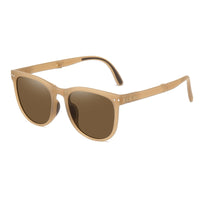 Fashion Foldable Polarized Sunglasses with Round Carrying Case
