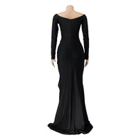Elegant Off-Shoulder Long Sleeve Dress