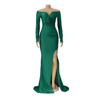 Elegant Off-Shoulder Long Sleeve Dress