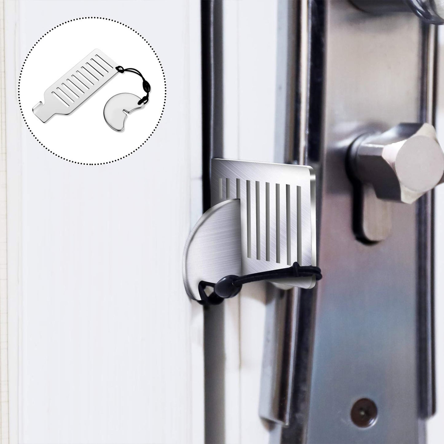 Travel Essentials Portable Door Lock Anti-Theft Safety Latch
