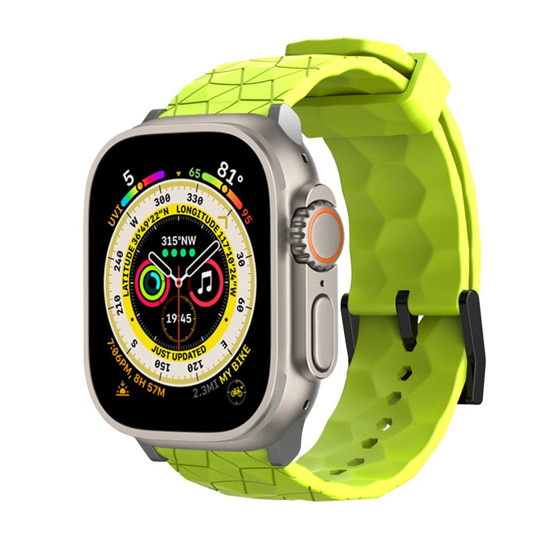 Football Pattern Band For Apple Watch Ultra 49mm 45mm 44mm 41mm 40mm iwatch Series 3/4/5/6/SE/7/8