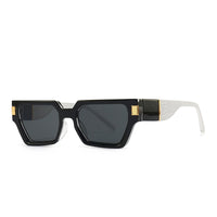 Trendy Designer Square Textured Temple Unisex Sunglasses