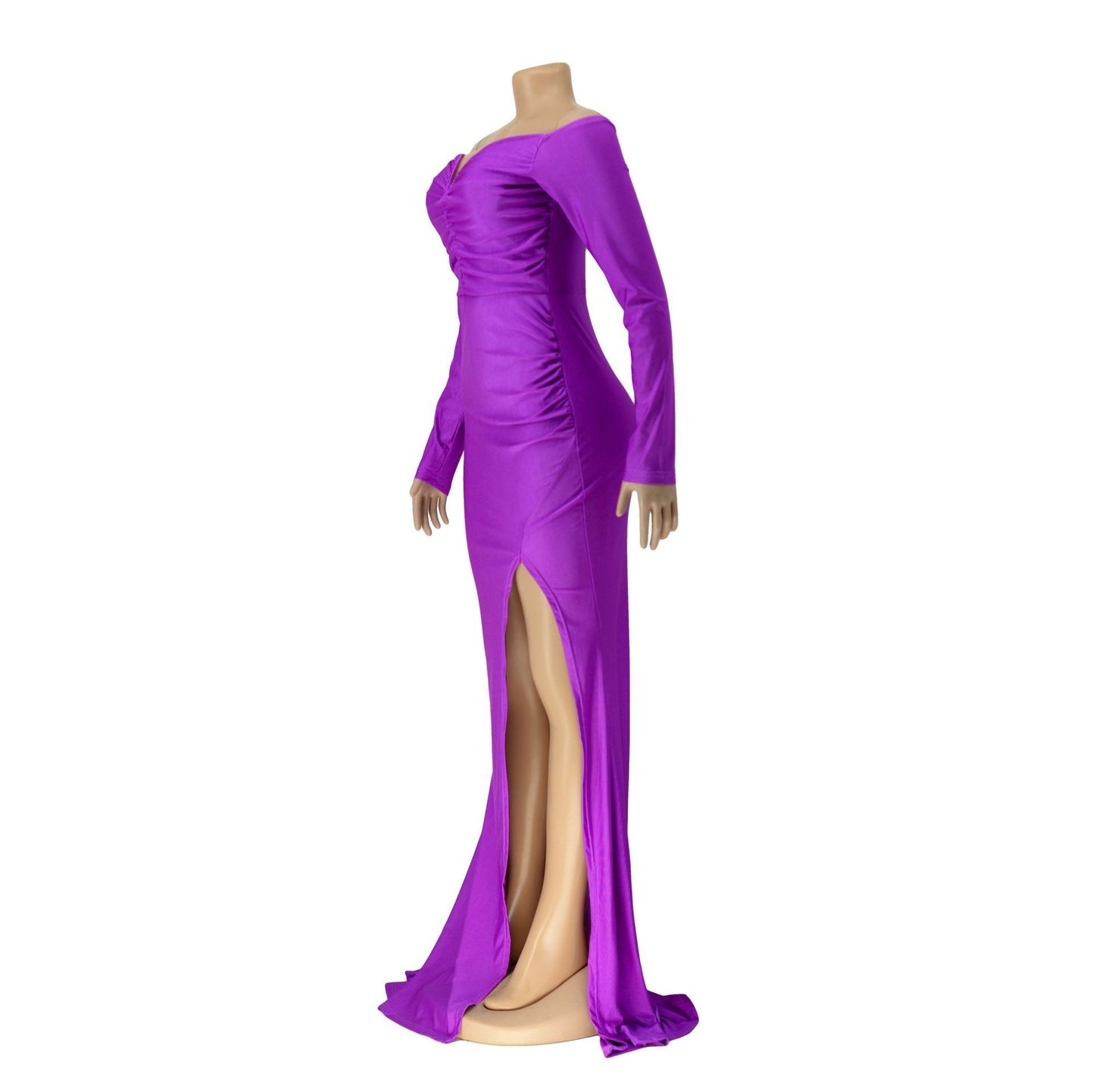 Elegant Off-Shoulder Long Sleeve Dress