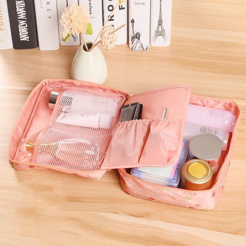 Cute Print Waterproof Makeup Organizer Travel Bag