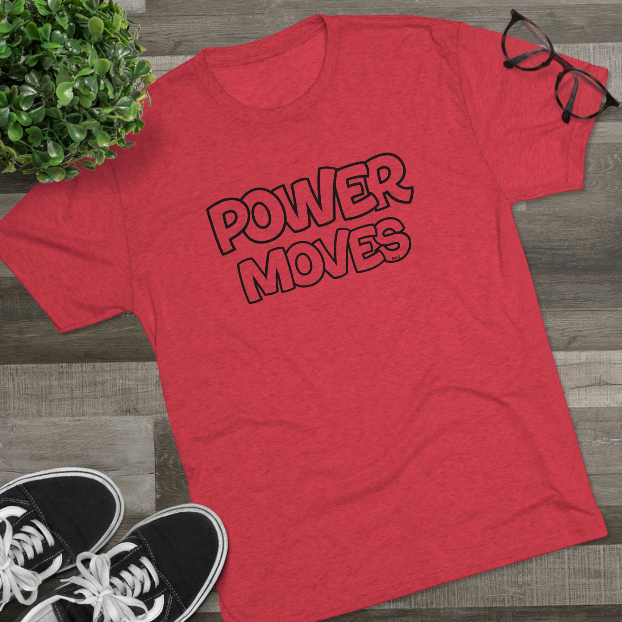 Power Moves - Unisex Tri-Blend Men's Crew Tee